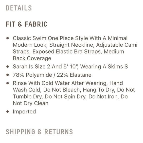 Skims Shaping One Piece Swimsuit Black - Picture 6 of 8